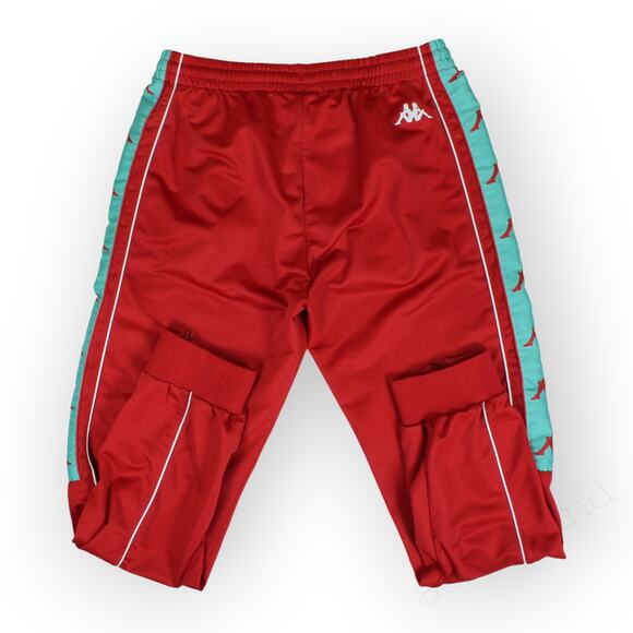 Large Kappa TrackPant 222 Banda 10 Alen Red Turquoise White Jogger - Picture 3 of 11